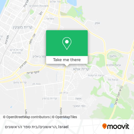 הראשונים/בית ספר הראשונים map