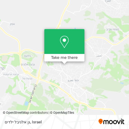 גן אלגיבל ילדים map