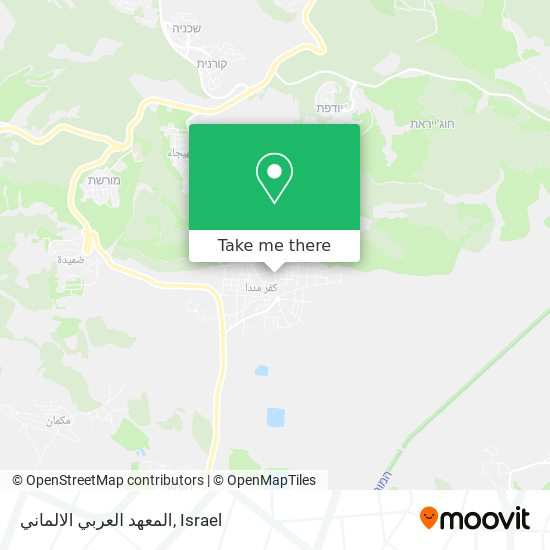 المعهد العربي الالماني map