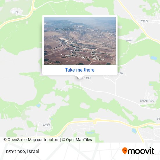 כפר זיתים map