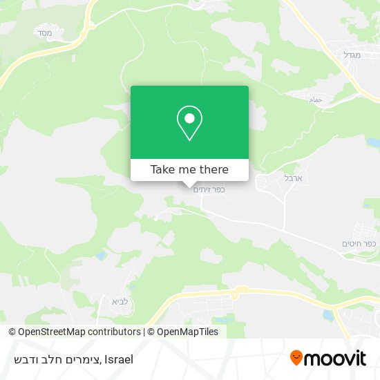 צימרים חלב ודבש map