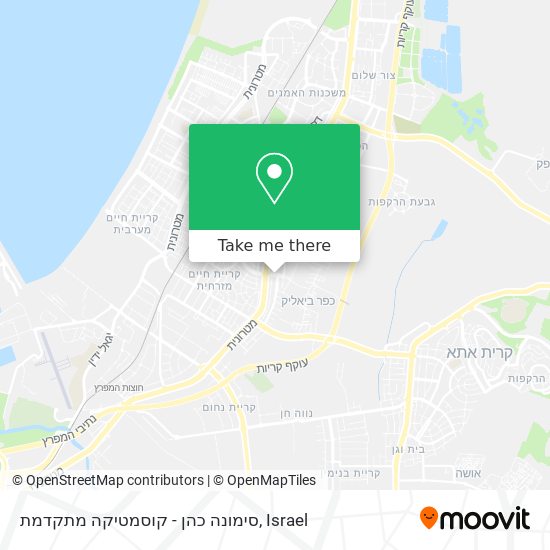 סימונה כהן - קוסמטיקה מתקדמת map