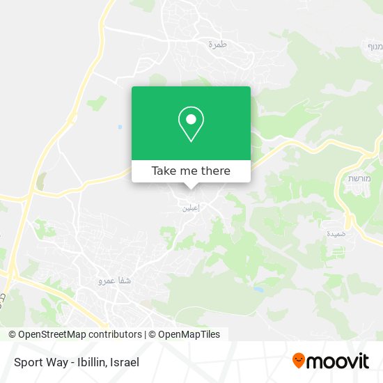 Sport Way - Ibillin map