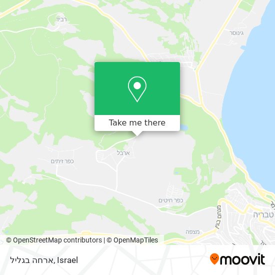 ארחה בגליל map