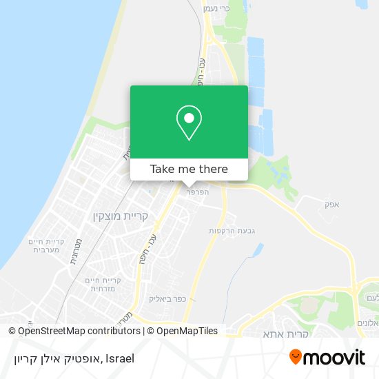 אופטיק אילן קריון map