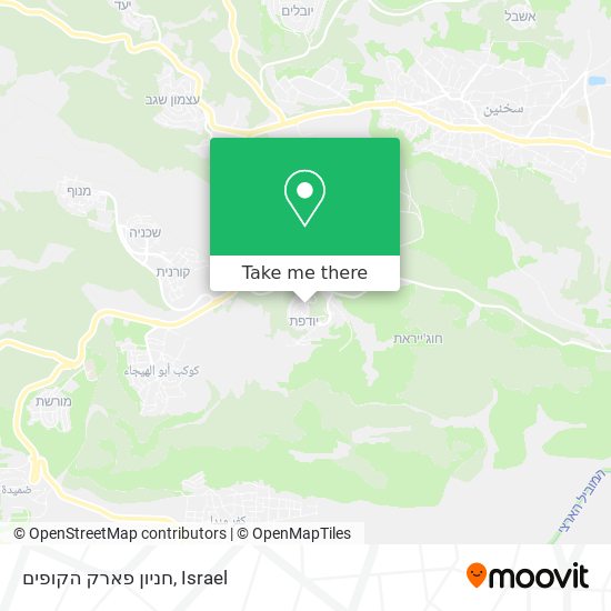 Карта חניון פארק הקופים