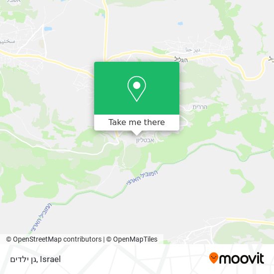 גן ילדים map