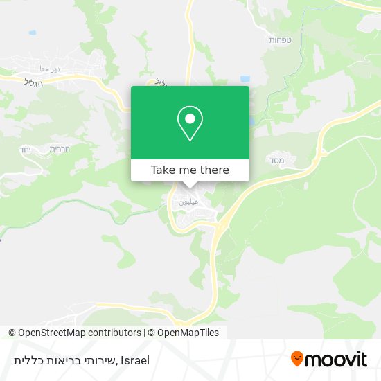 שירותי בריאות כללית map