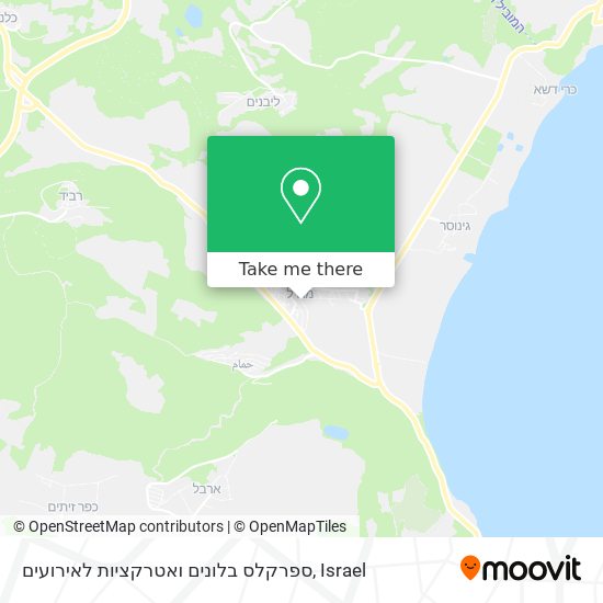 ספרקלס בלונים ואטרקציות לאירועים map