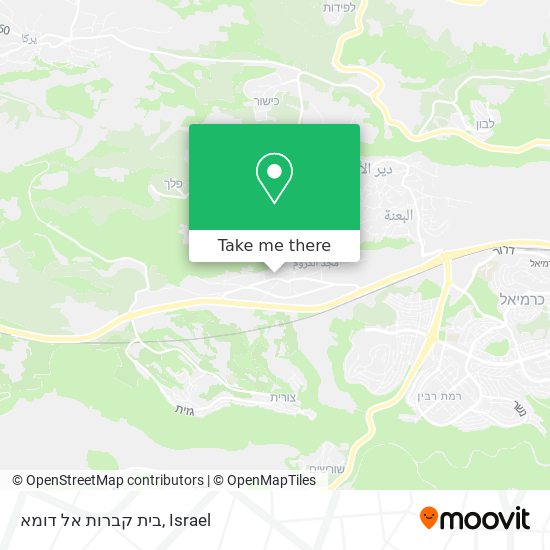 בית קברות אל דומא map