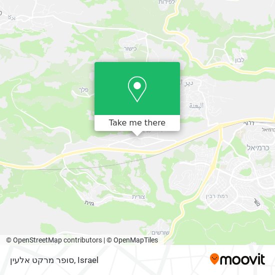 סופר מרקט אלעין map