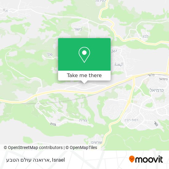 ארואנה עולם הטבע map