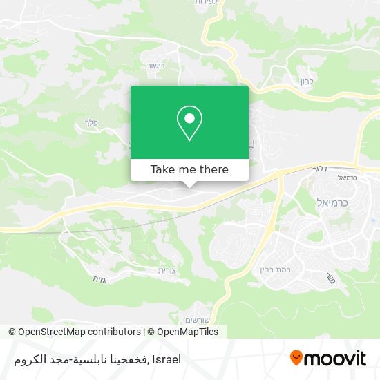 فخفخينا نابلسية-مجد الكروم map