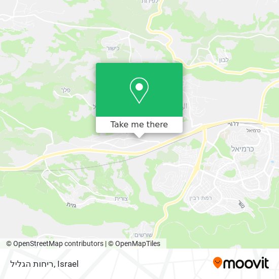 ריחות הגליל map