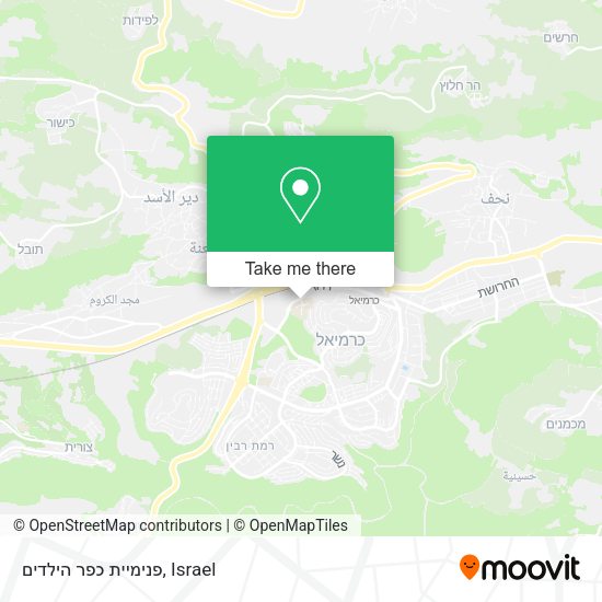 פנימיית כפר הילדים map