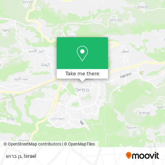 Карта גן ברוש