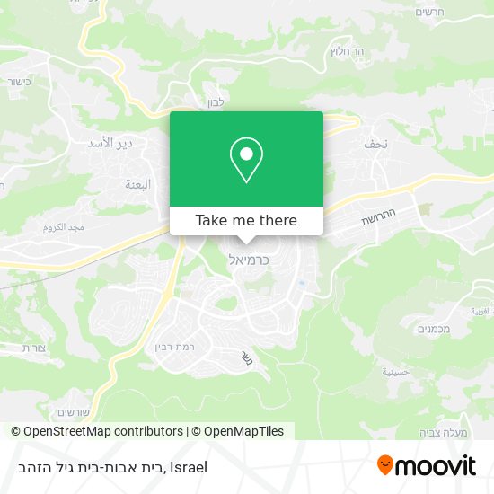 בית אבות-בית גיל הזהב map