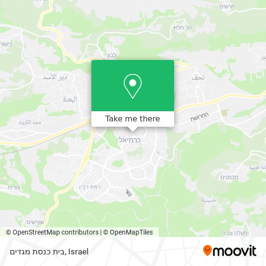 בית כנסת מגדים map