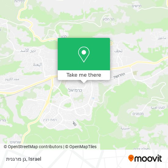 גן מרגנית map