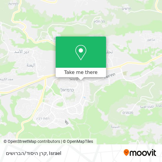 קרן היסוד/הברושים map