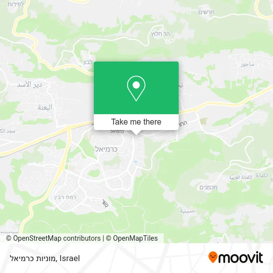 Карта מוניות כרמיאל