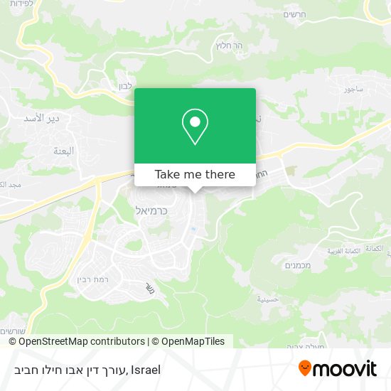 עורך דין אבו חילו חביב map