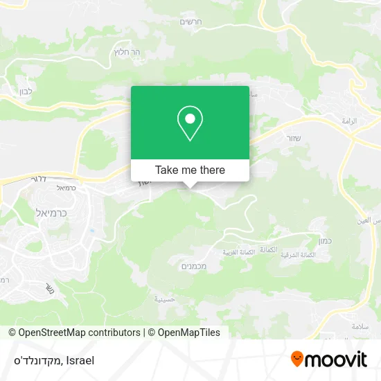 Карта מקדונלד'ס