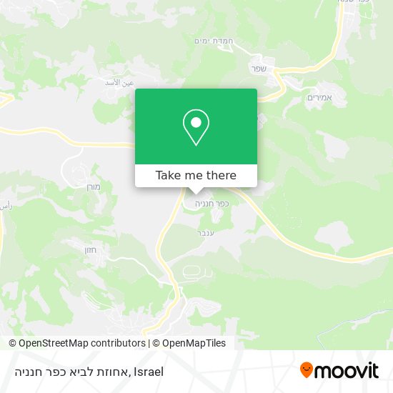 אחוזת לביא כפר חנניה map