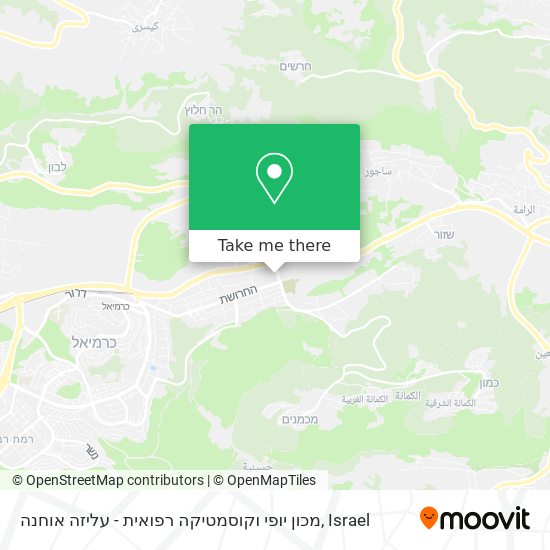 מכון יופי וקוסמטיקה רפואית - עליזה אוחנה map