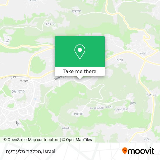 מכללת סלע דעת map