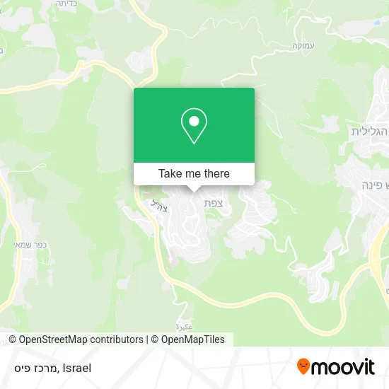 Карта מרכז פיס