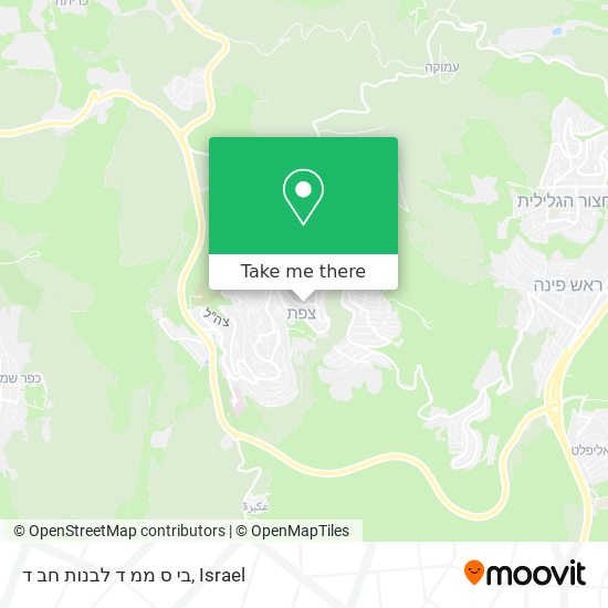 בי ס ממ ד לבנות חב ד map