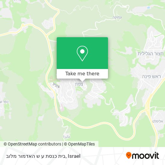 בית כנסת ע ש האדמור מלוב map