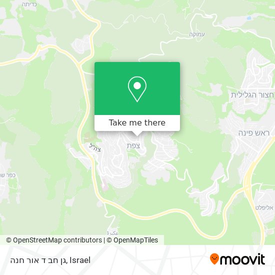 גן חב ד אור חנה map