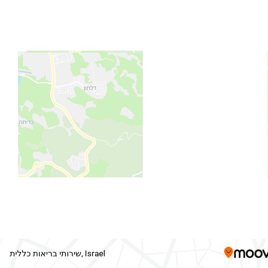 שירותי בריאות כללית map