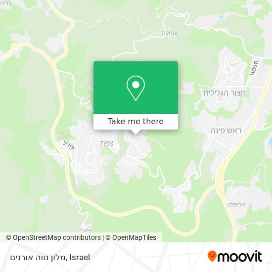 מלון נווה אורנים map