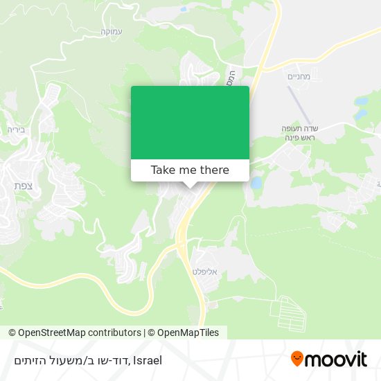 דוד-שו ב/משעול הזיתים map