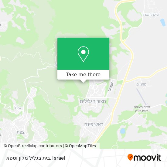 בית בגליל מלון וספא map