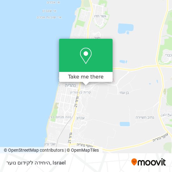 היחידה לקידום נוער map