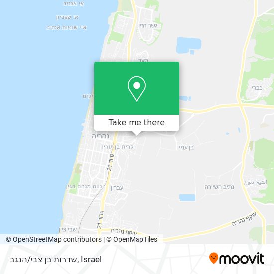 שדרות בן צבי/הנגב map