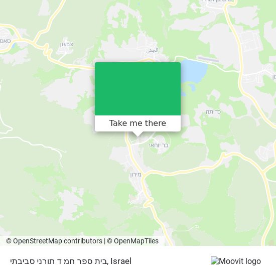 בית ספר חמ ד תורני סביבתי map