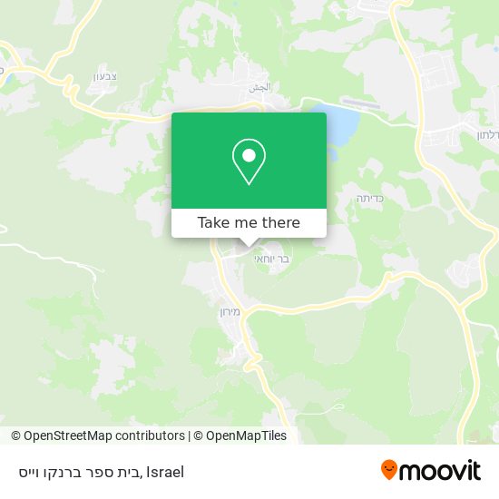 בית ספר ברנקו וייס map