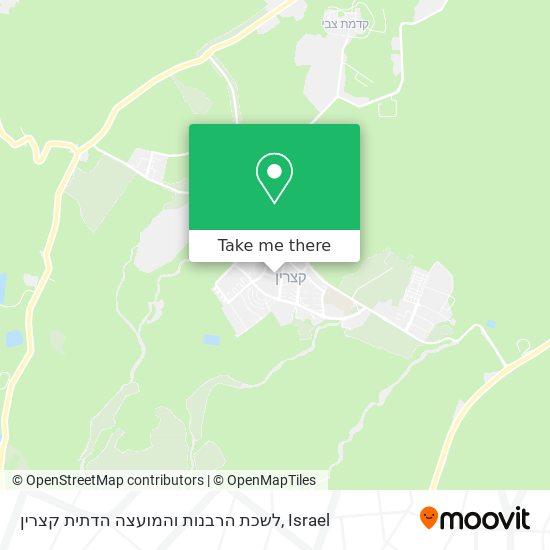 לשכת הרבנות והמועצה הדתית קצרין map