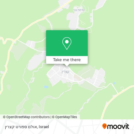 אולם ספורט קצרין map