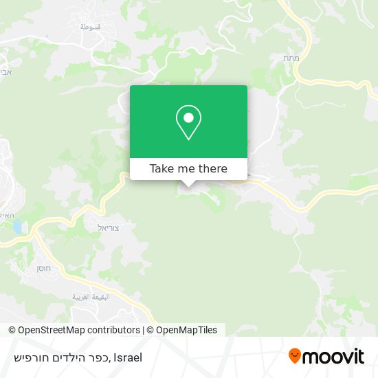 כפר הילדים חורפיש map