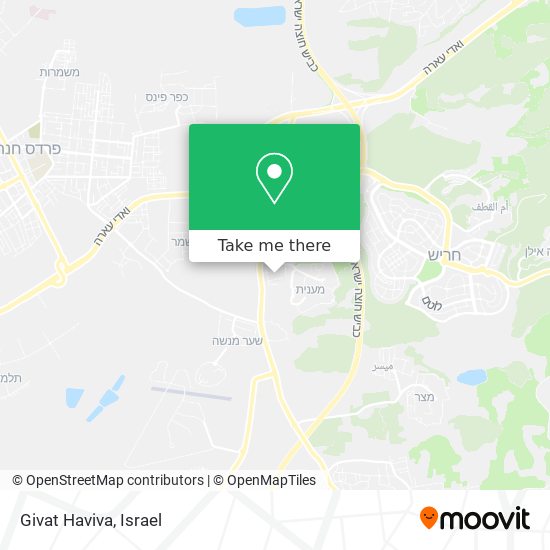 Givat Haviva map
