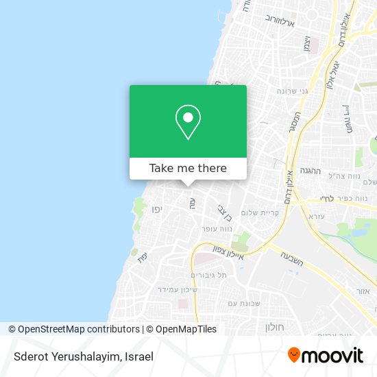 Sderot Yerushalayim map