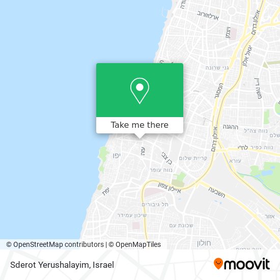 Карта Sderot Yerushalayim