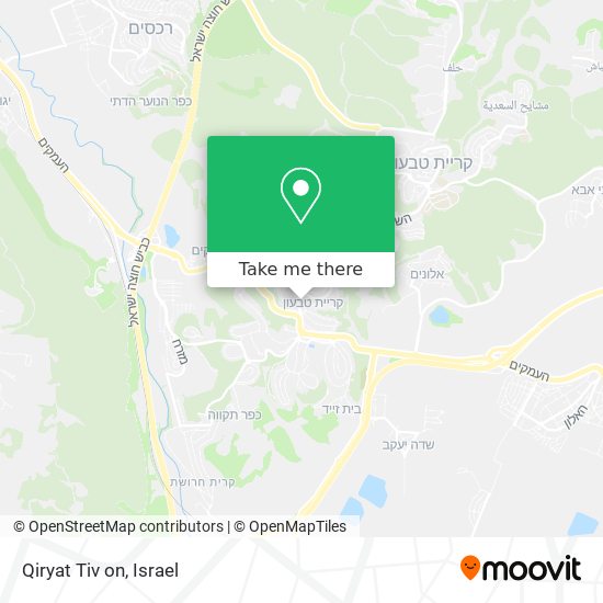 Qiryat Tiv on map