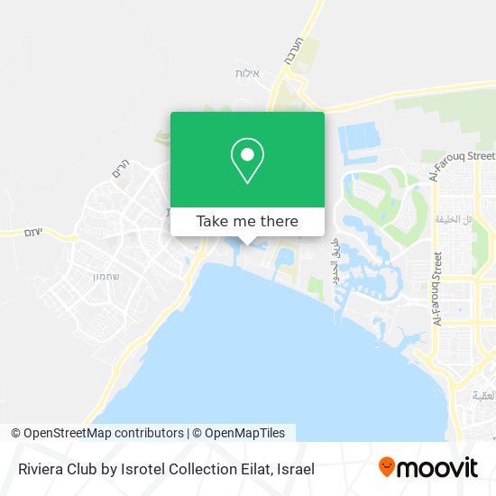Riviera Club by Isrotel Collection Eilat map